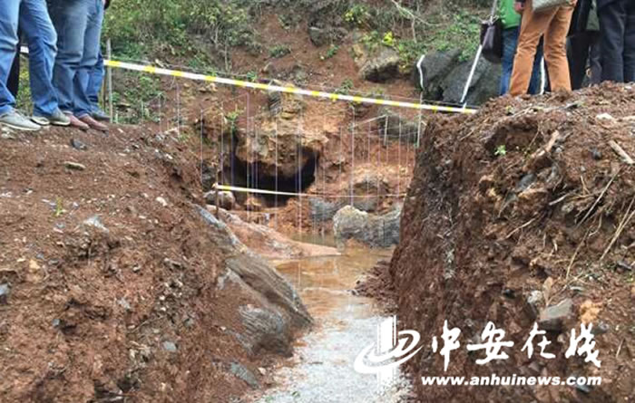 用于给遗址排水的沟渠