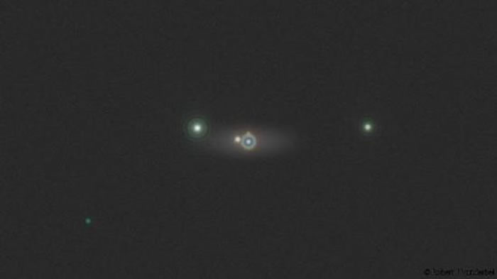 科学家模拟“恒星罩”在数百万英里外观测太阳系的情形。