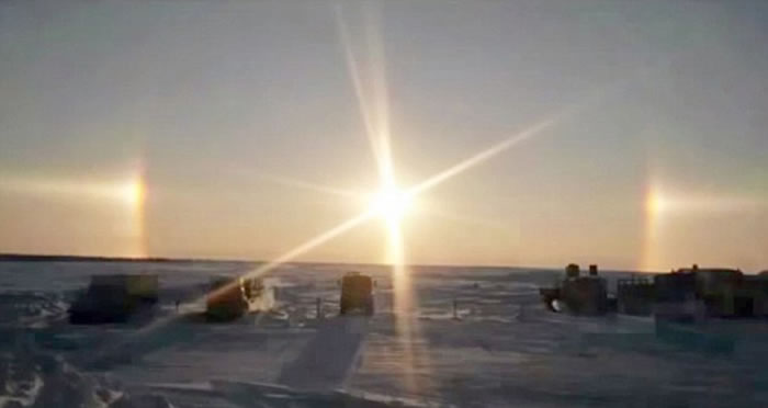 据信,这种光环效应预示着严酷的冬天已经到来。