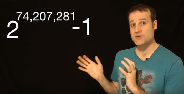 ��ר�ҷ�����ѧʷ�ϵġ���������������ǡ�2��7420��7281�η���1����2^74207281 - 1�����ܹ���2233��8618��λ����