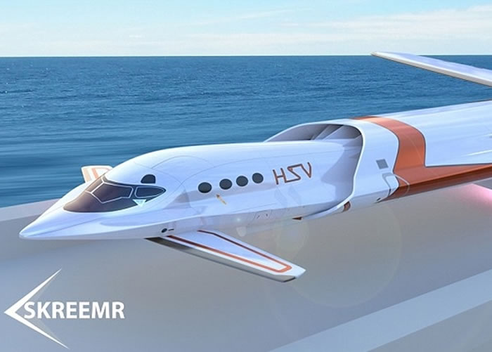 庞巴迪去年发表Skreemr(图)超音速概念客机。