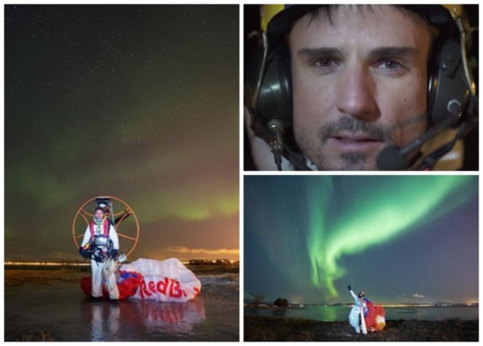 洛伦斯是5届滑翔跳伞世界冠军,对他而言,极地滑翔绝无难度。