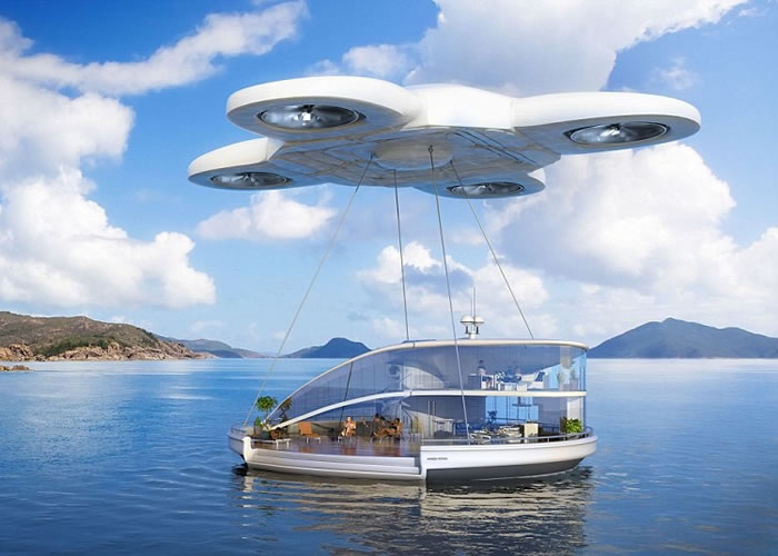 无人驾驶飞机会成为主要的交通工具,甚至能够载着人们举家外游。