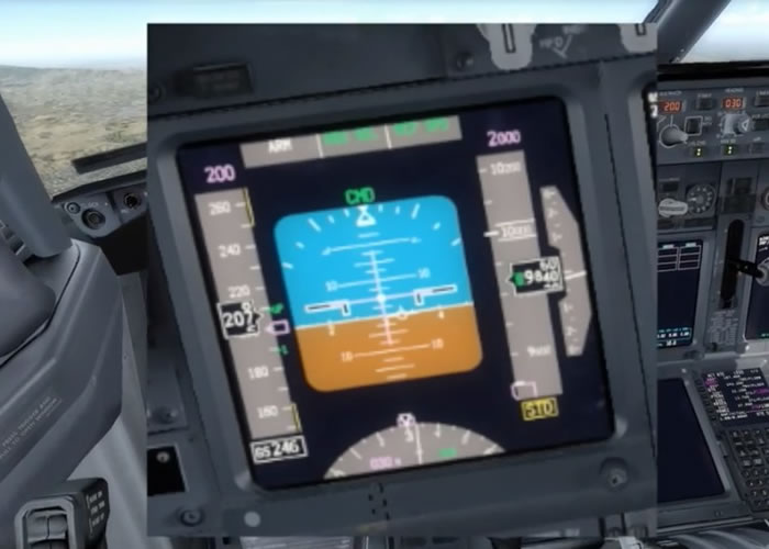 打开襟副翼后,保持飞机的飞行水平及襟副翼的张开幅度。