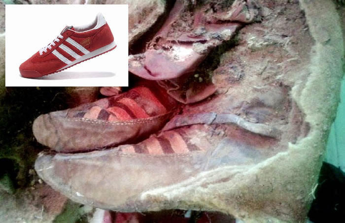 阿尔泰山脉发现的1500年前突厥干尸脚上穿着现代Adidas球鞋?
