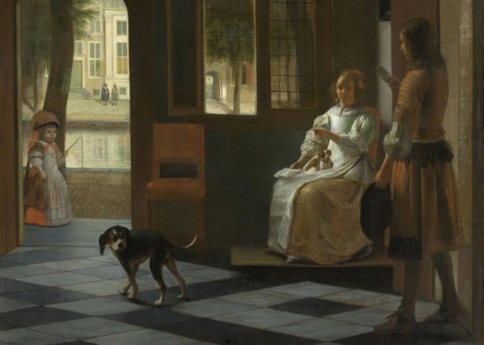 库克表示,看到画中人手持iPhone。