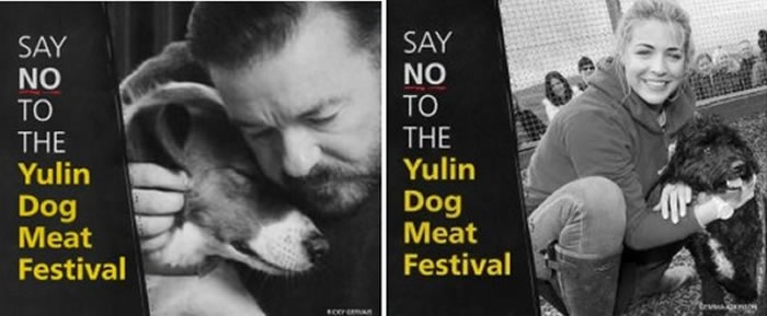 许多名人站出来为反对玉林狗肉节发声