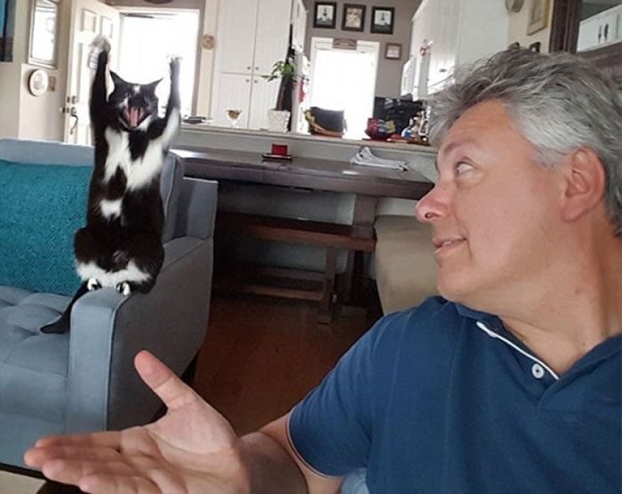 马雷斯(右)也不知基斯(左)站起来的原因。