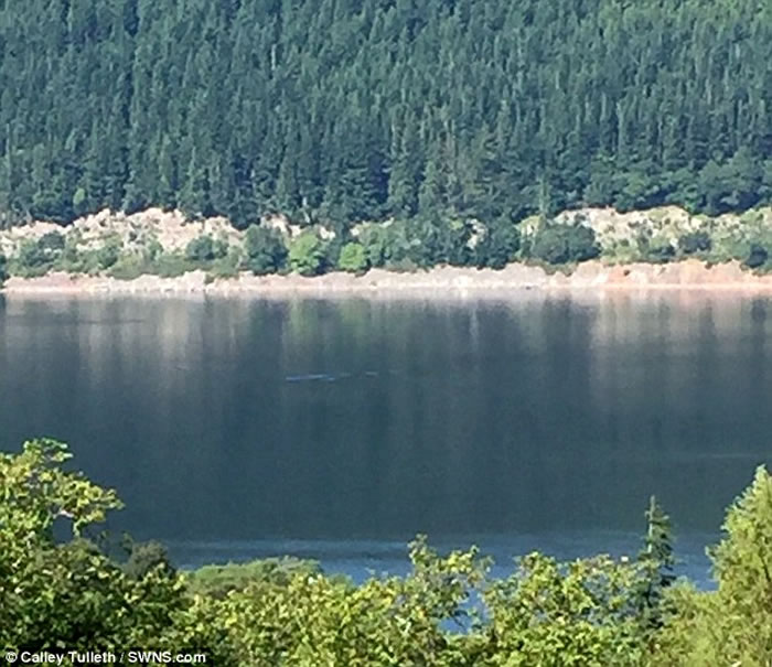 尼斯湖水怪再度现身?游客湖边享用午餐时发现水面出现神秘涟漪