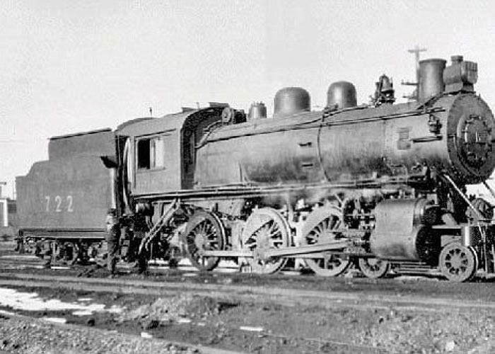 图为与CPR694同型的蒸汽火车。