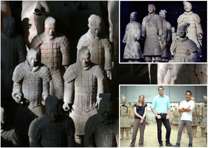 专家认为,秦兵马俑、杂技陶俑和秦始皇陵墓中发现的铜像,灵感来自古希腊雕塑和艺术。