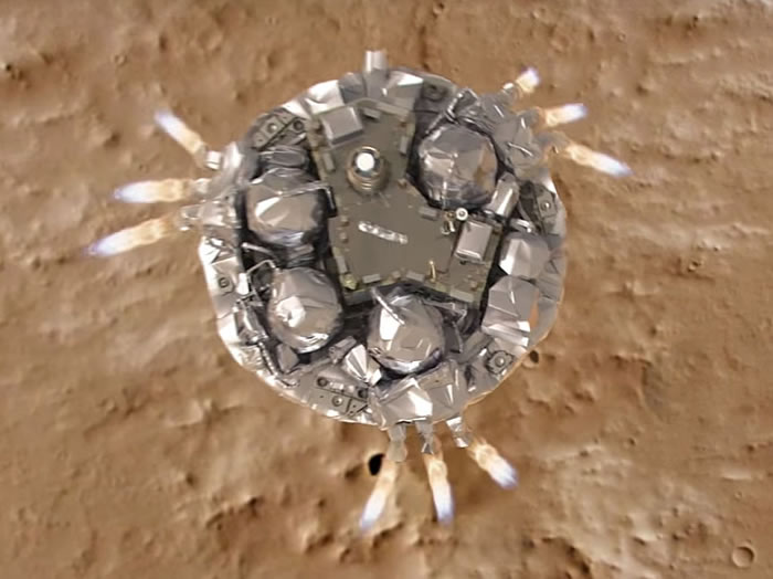 ŷ��̫������Schiaparelliȷ��׹�� NASA����̽����������׹��ǰ��Ӱ