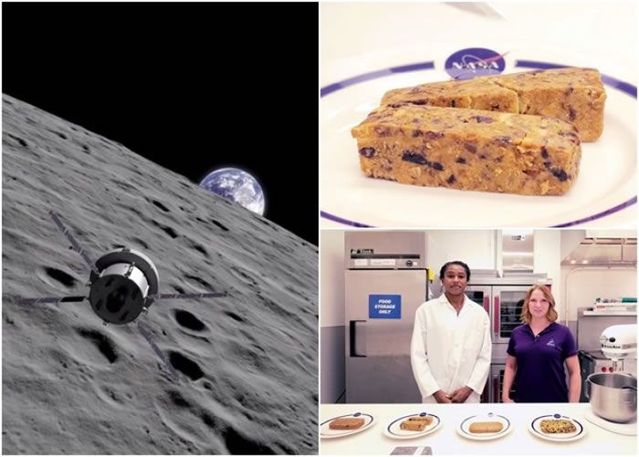 NASA公开片段披露“猎户座”太空人的早餐原来是食物条。