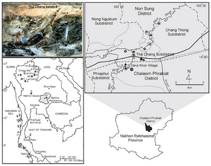 泰国的长鼻目化石地点 (邓涛供图)