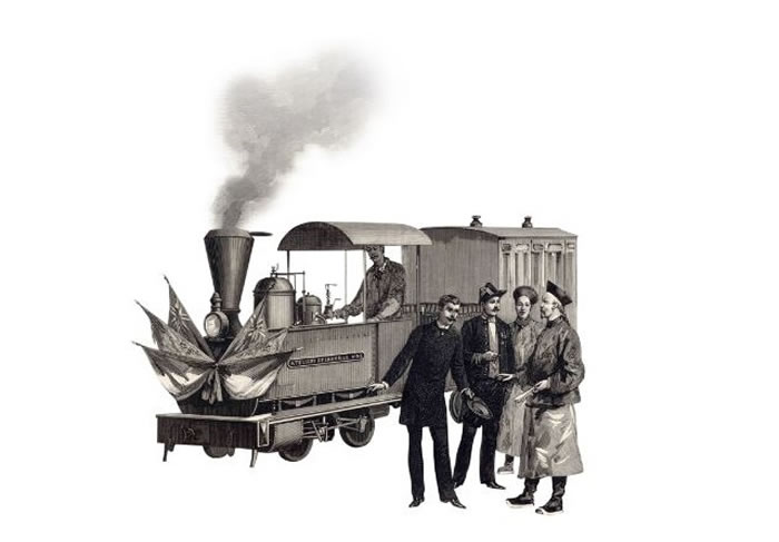 �й��ĵ�һ����·��Ӣ������1876���˽������Ϻ�����������Լ��ʮ��� PHOTOGRAPH BY SCALA, FLORENCE