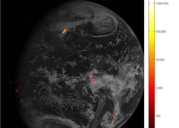 气象卫星GOES-16专门追踪闪电及雷暴。