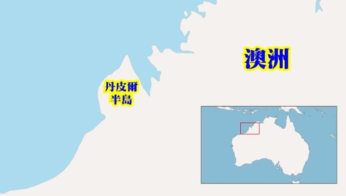 脚印在丹皮尔半岛被发现。