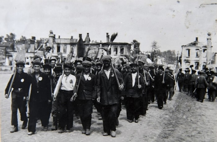 被强制劳动的犹太人。