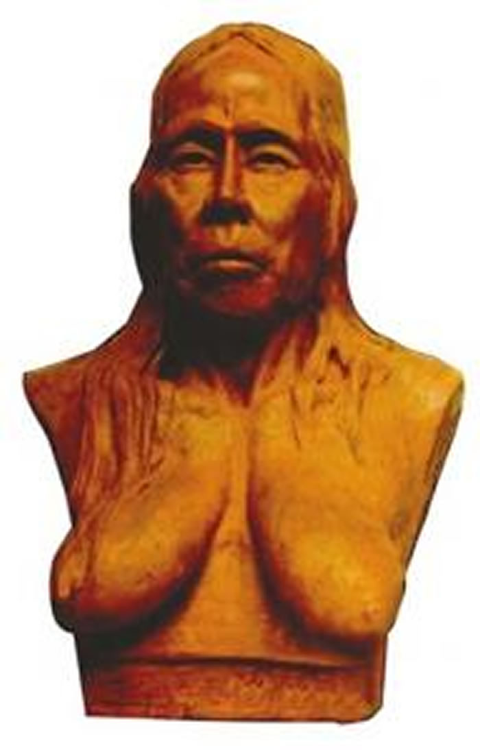 “资阳人”复原半身像。