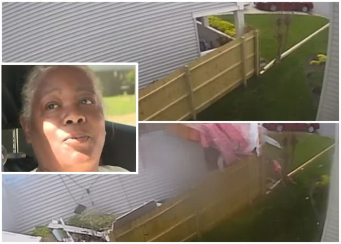 明戈(小图)的屋子遭龙卷风蹂躏至面目全非。