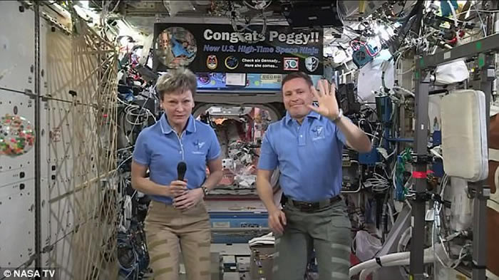 ˢ������̫������̫��ͣ��ʱ�����¼ ������ף��Ů̫����Peggy Whitson