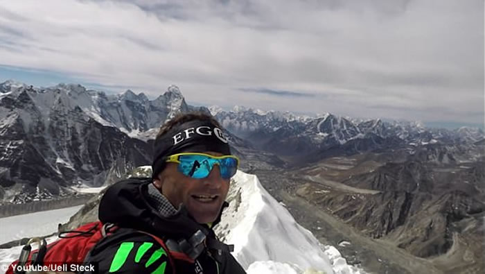 “瑞士机器”(Swiss Machine)登山好手史戴克Ueli Steck攀珠穆朗玛峰摔落身亡