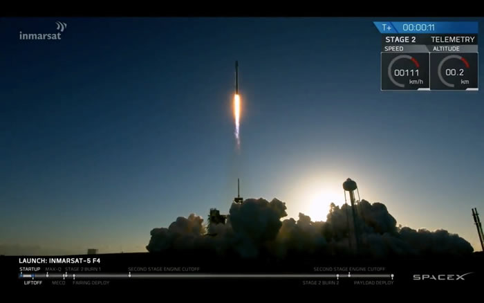 ̫��̽���Ƽ���˾SpaceX�ٴη�����ӥ�źŻ�� ���ع��ʺ���������֯����ͨѶ����