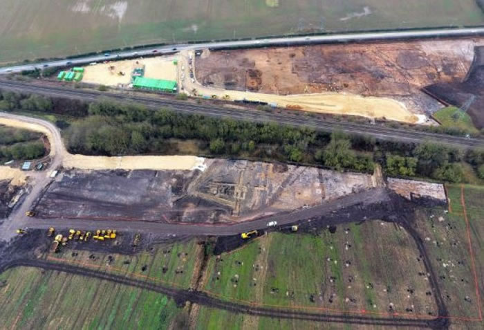 出土罗马时期文物的地点是一个公路施工地盘。