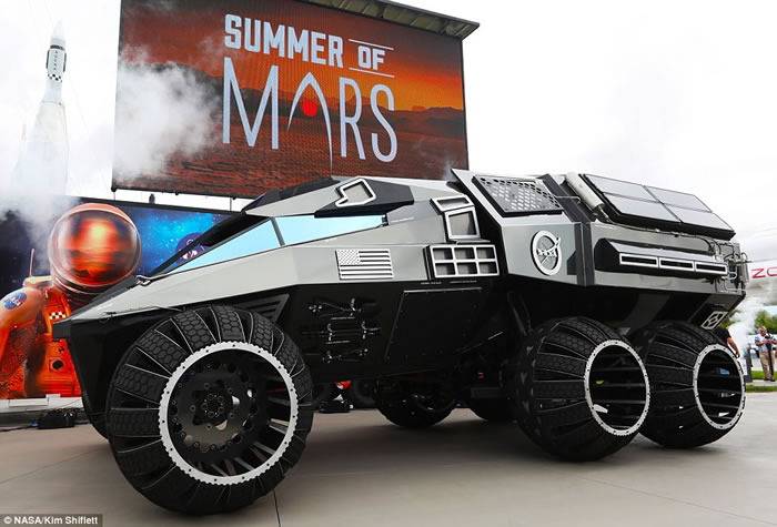 人类殖民火星的愿望即将在2020年实现 美国NASA火星概念车Mars Rover Concept亮相