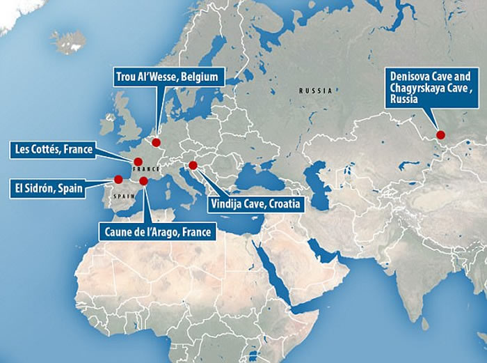 科学家在没有骨骼遗骸化石的洞穴沉积物中发现古人类DNA