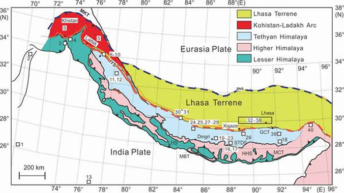 最新研究揭示导致青藏高原最终形成的印度与欧亚大陆是如何发生碰撞的