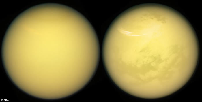 美国NASA无人土星探测船“卡西尼号”飞过土星大气层 近距离收集气体