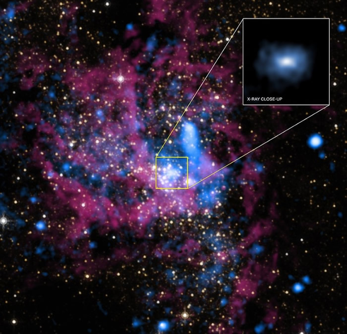 人马座A*(图)为银河系最巨大的黑洞。