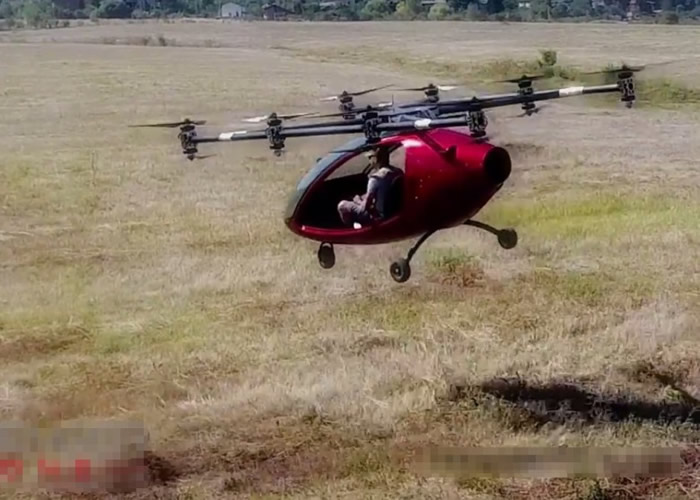 飞天车早前成功完成载客测试。