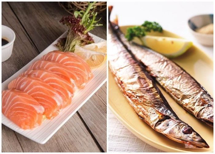 日本今年闹三文鱼(左图)及秋刀鱼(右图)荒。