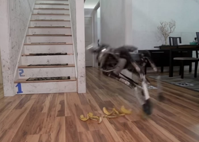 Boston Dynamic于去年研发的机器狗性能明显较差。