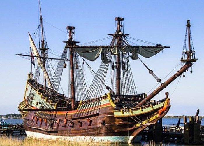 早年有人重塑巴塔菲亚号商船原型。(资料图片)