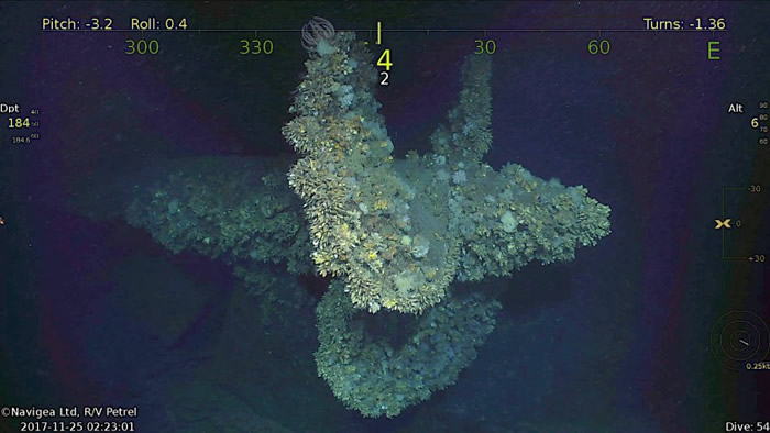 扶桑号的螺旋桨。