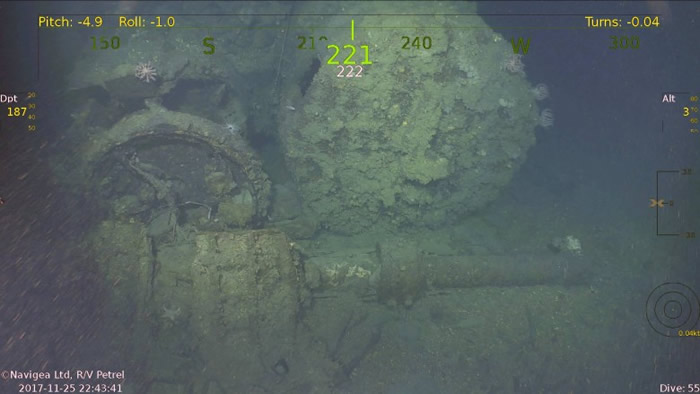 扶桑号的连装炮。