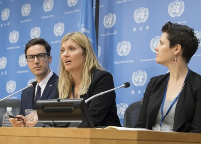 菲恩(中)指摘英、美、法的决定。