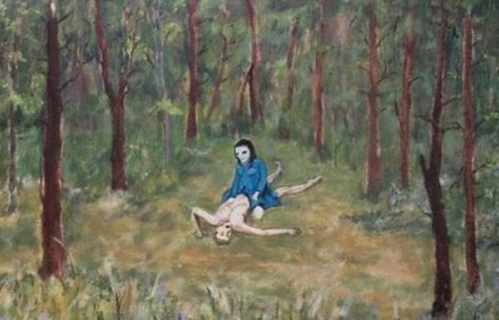 美国艺术家哈金斯(David Huggins)声称17岁时被女性外星人夺走第一次