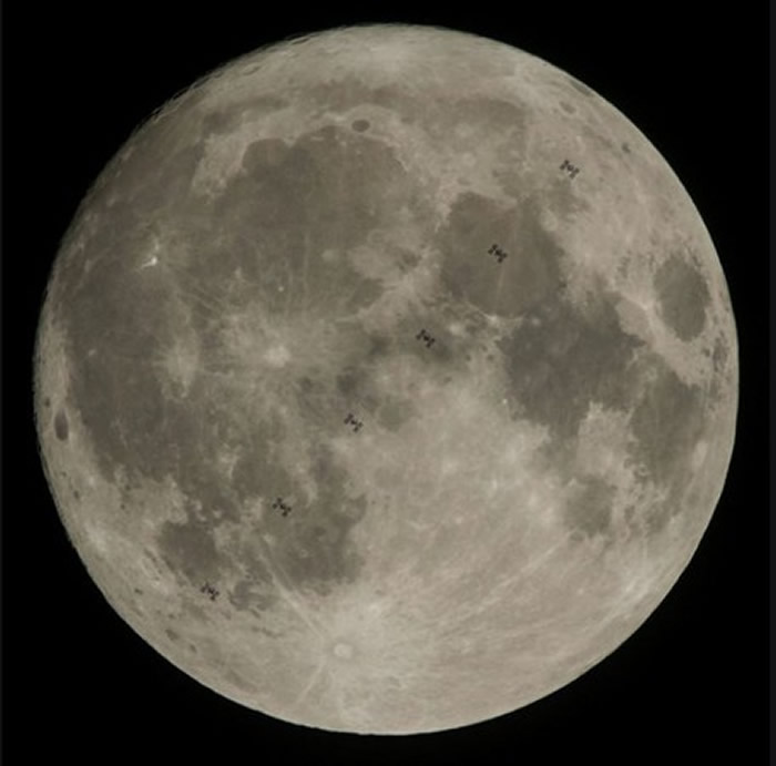 NASA公布第4名的照片,月球上过度的太空站。