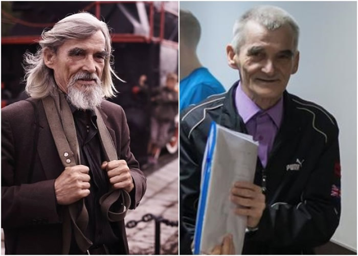 德来特里耶夫被捕前后的外表相差十分远(左图:被捕前;右图:被捕后)。