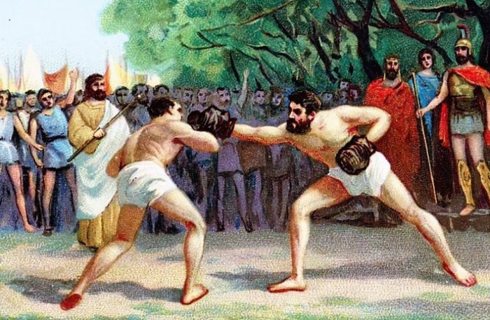 每逄举行拳击,军营人头涌涌,士兵均会下注打赌谁人胜出。