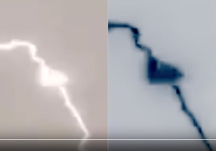 外星人及UFO探索组织SecureTeam10:捷克一道闪电中惊现三角形UFO