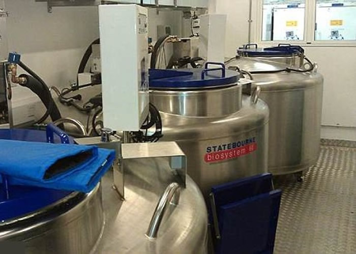 DNA样本将储存在低温之下。