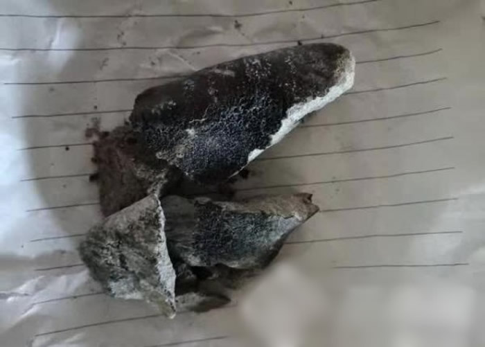 已寻获的陨石颜色乌黑。