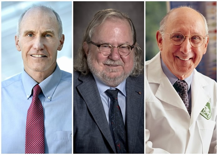 卡尔.琼、罗森堡、艾利森(左起)共同分享殊荣。