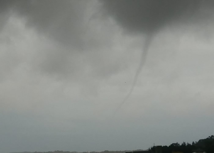 金门古岗外海出现水龙卷 2004年以来首见