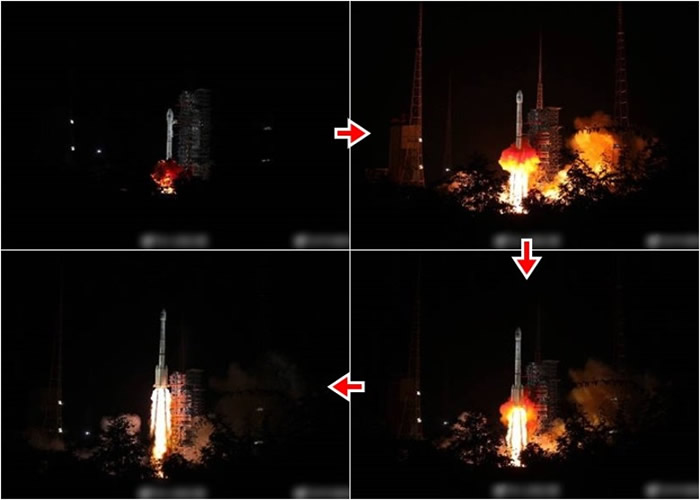 中国“一箭双星”发射两北斗导航卫星 首载搜救设备